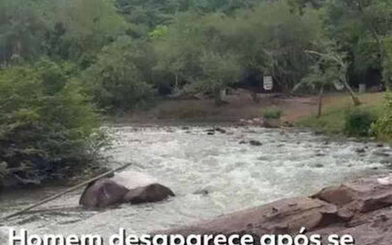 1 de 2 Gabriel Renan da Silva Pontes, de 24 anos, teria se afogado enquanto nadava com familiares no atrativo Salto Magessi