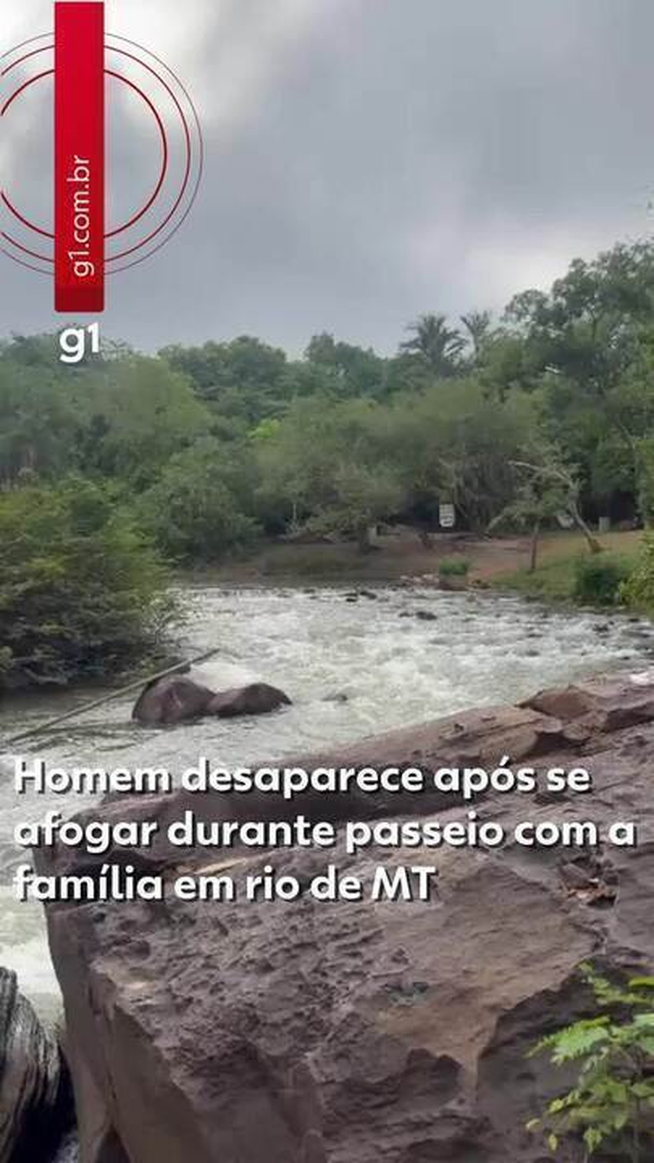 1 de 2 Gabriel Renan da Silva Pontes, de 24 anos, teria se afogado enquanto nadava com familiares no atrativo Salto Magessi