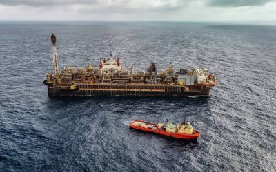 Plataforma P-67, que opera na Bacia de Santos - Rafa Neddermeyer - 28.mai.26/Agência Brasil