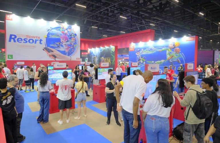 Estande da Nintendo na BGS 2026 - Divulgação Nintendo