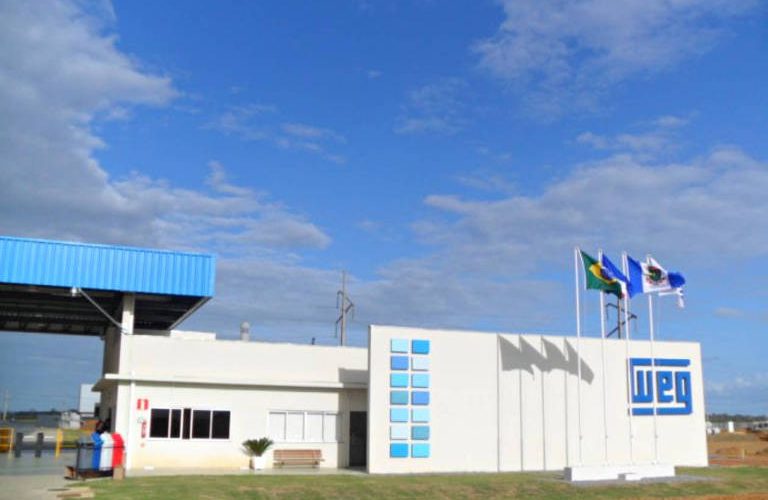 Fachada de uma das instalações da Weg, empresa multinacional brasileira de motores e máquinas elétricas - Divulgação