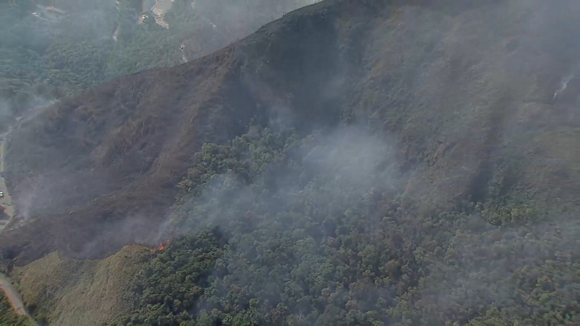 1 de 1 Incêndio atinge Morro do Pires, em Nova Lima, e mobiliza bombeiros e brigadistas