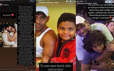1 de 2 Pablo é homenageado pela esposa e filhos no aniversário de 41 anos