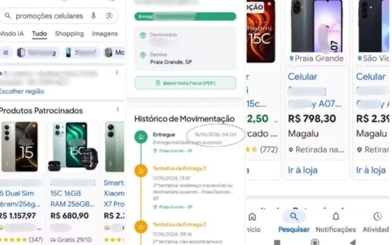 1 de 2 Homem diz ter caído em golpe ao comprar celular por anúncio no Google.