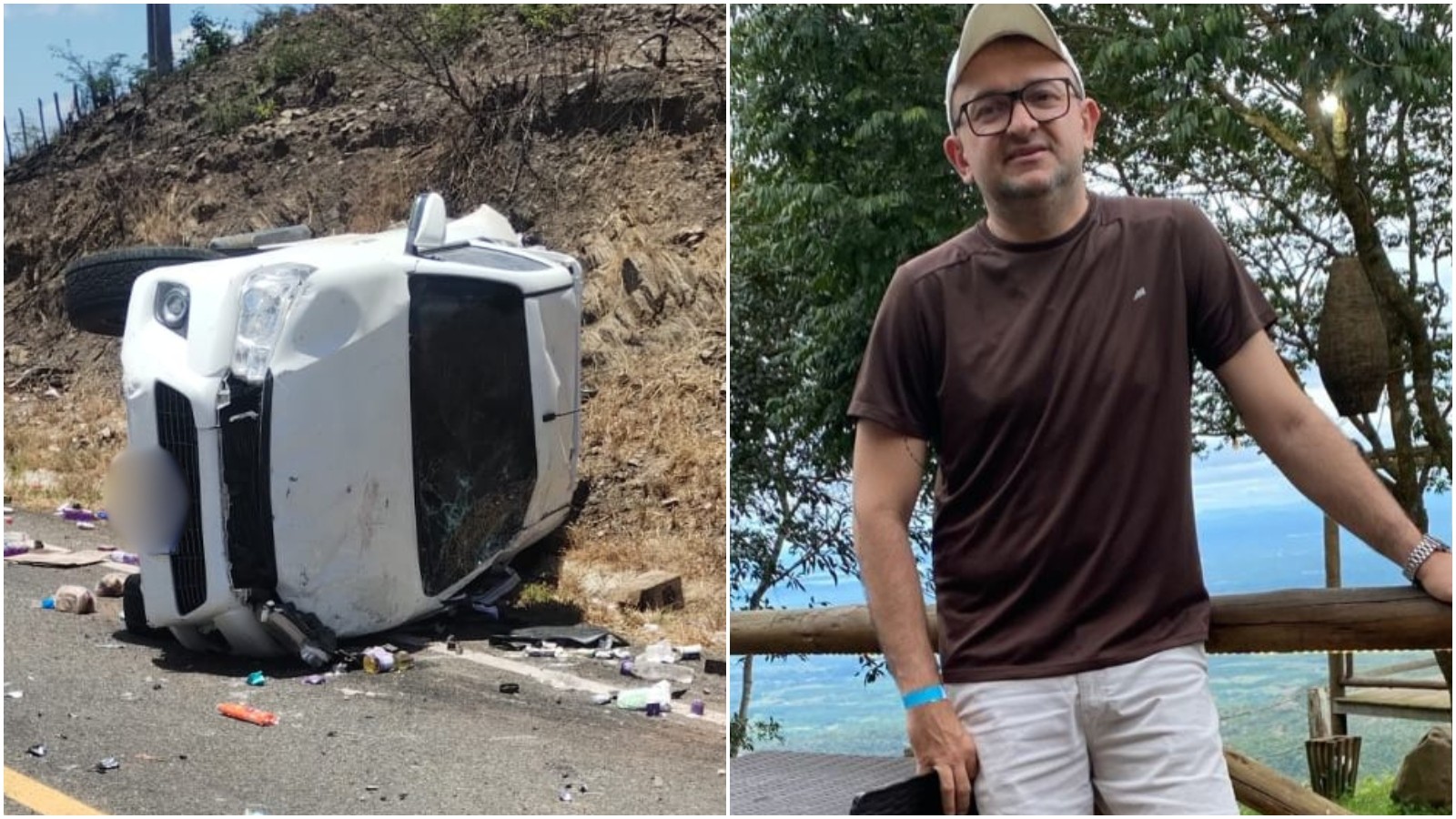 1 de 1 Fábio Bertoldo, o "Fabinho Barateiro", de 45 anos, morreu em um acidente de trânsito na CE-183, entre Varjota e Cariré, no interior do Ceará.