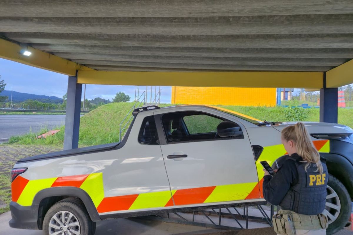 1 de 1 PRF recuperou caminhonete roubada em Minas Gerais