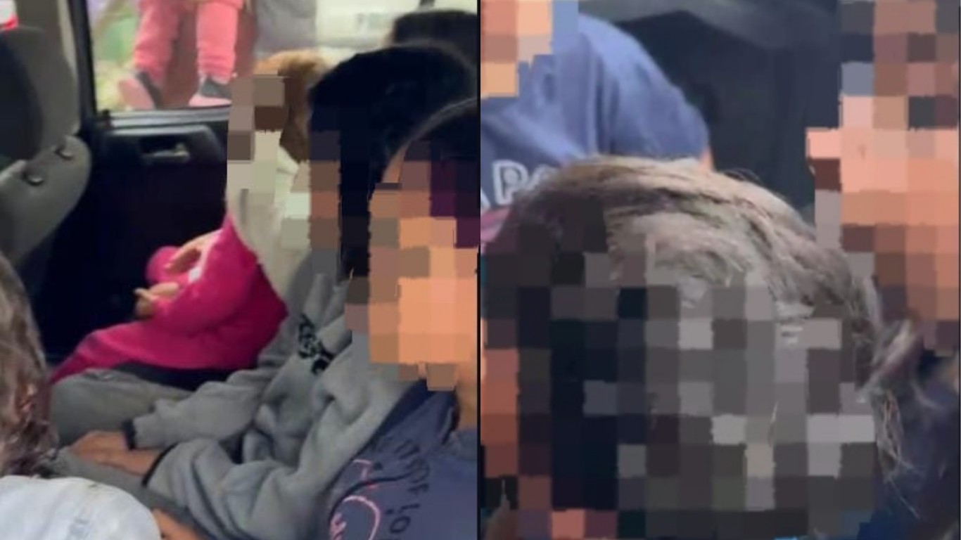 1 de 1 Polícia flagrou 11 pessoas em um carro em Florianópolis na segunda-feira (12)