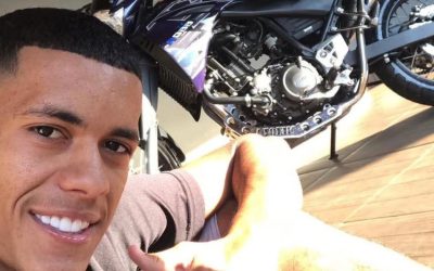 1 de 2 Kleber Henrique Soares Chagas, de 22 anos, morreu após grave acidente de moto em Mococa (SP)