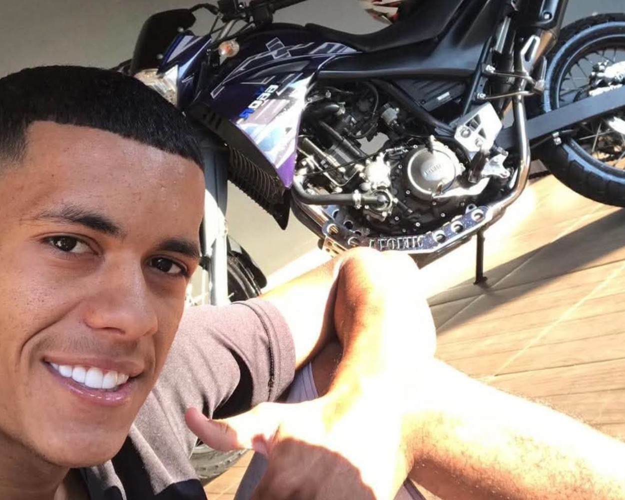 1 de 2 Kleber Henrique Soares Chagas, de 22 anos, morreu após grave acidente de moto em Mococa (SP)
