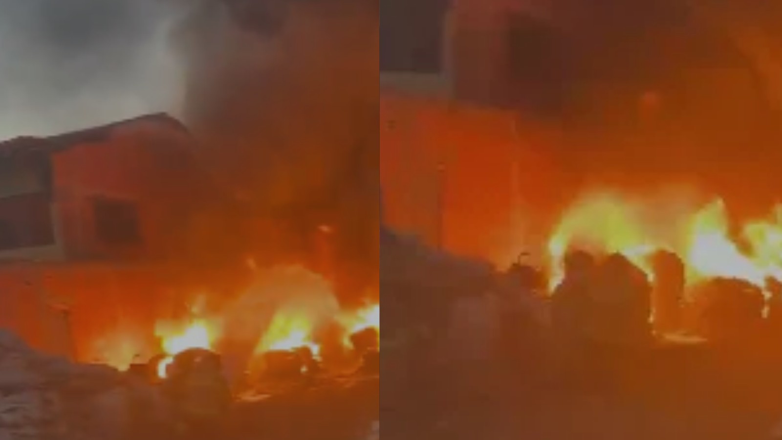 1 de 1 Depósito de reciclagem pega fogo em Teresina; bombeiros apontam suspeita de fogos de artifício