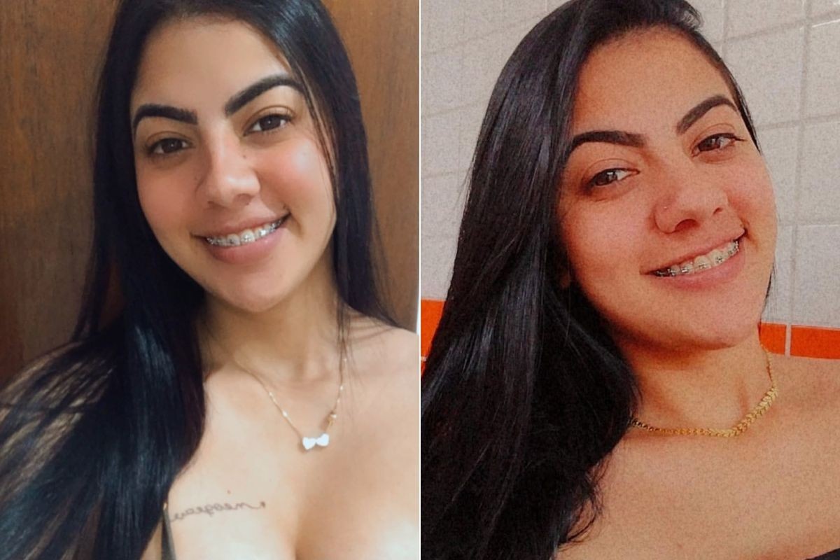 1 de 2 Milena Oliveira dos Santos tinha 26 anos quando foi morta a facadas em Guarujá (SP)