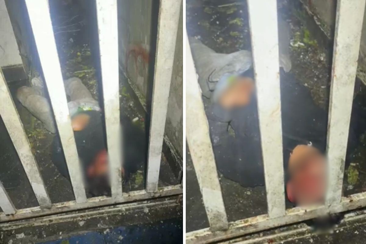 1 de 1 Homem sofre descarga elétrica ao furtar fiação em Santos