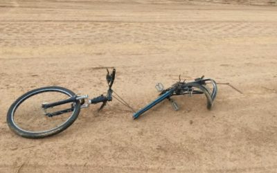 1 de 1 Motorista relatou que o ciclista atravessou repentinamente a pista