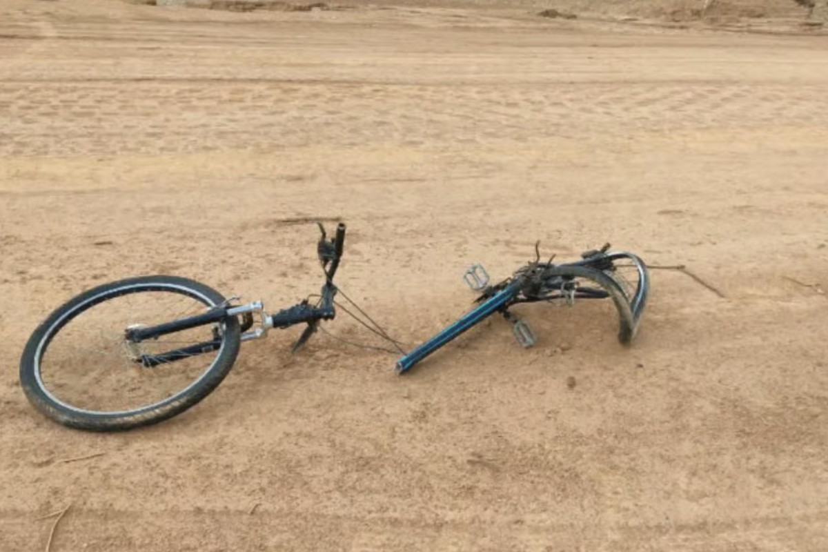 1 de 1 Motorista relatou que o ciclista atravessou repentinamente a pista