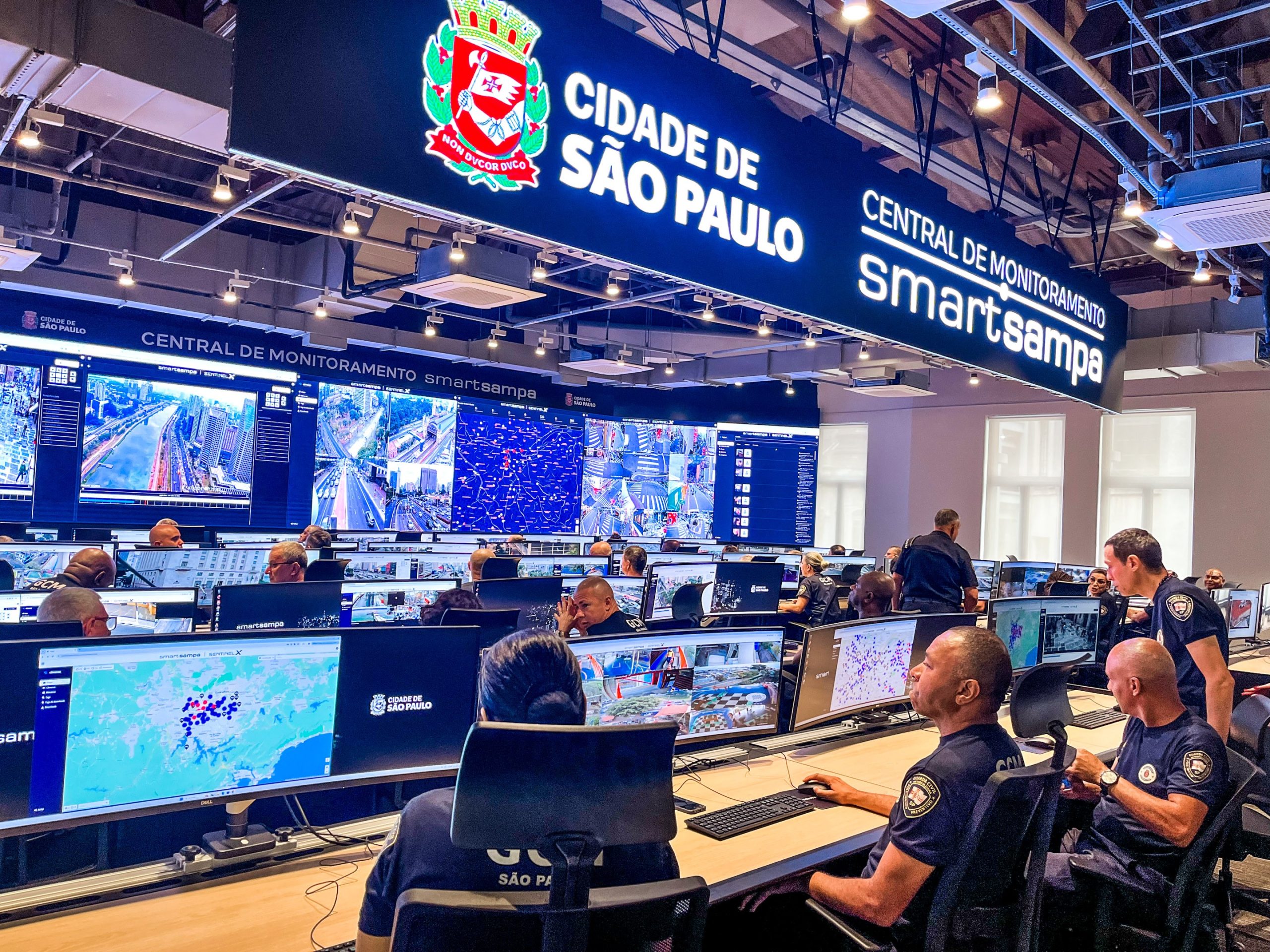 1 de 1 Central de monitoramento do Smart Sampa
