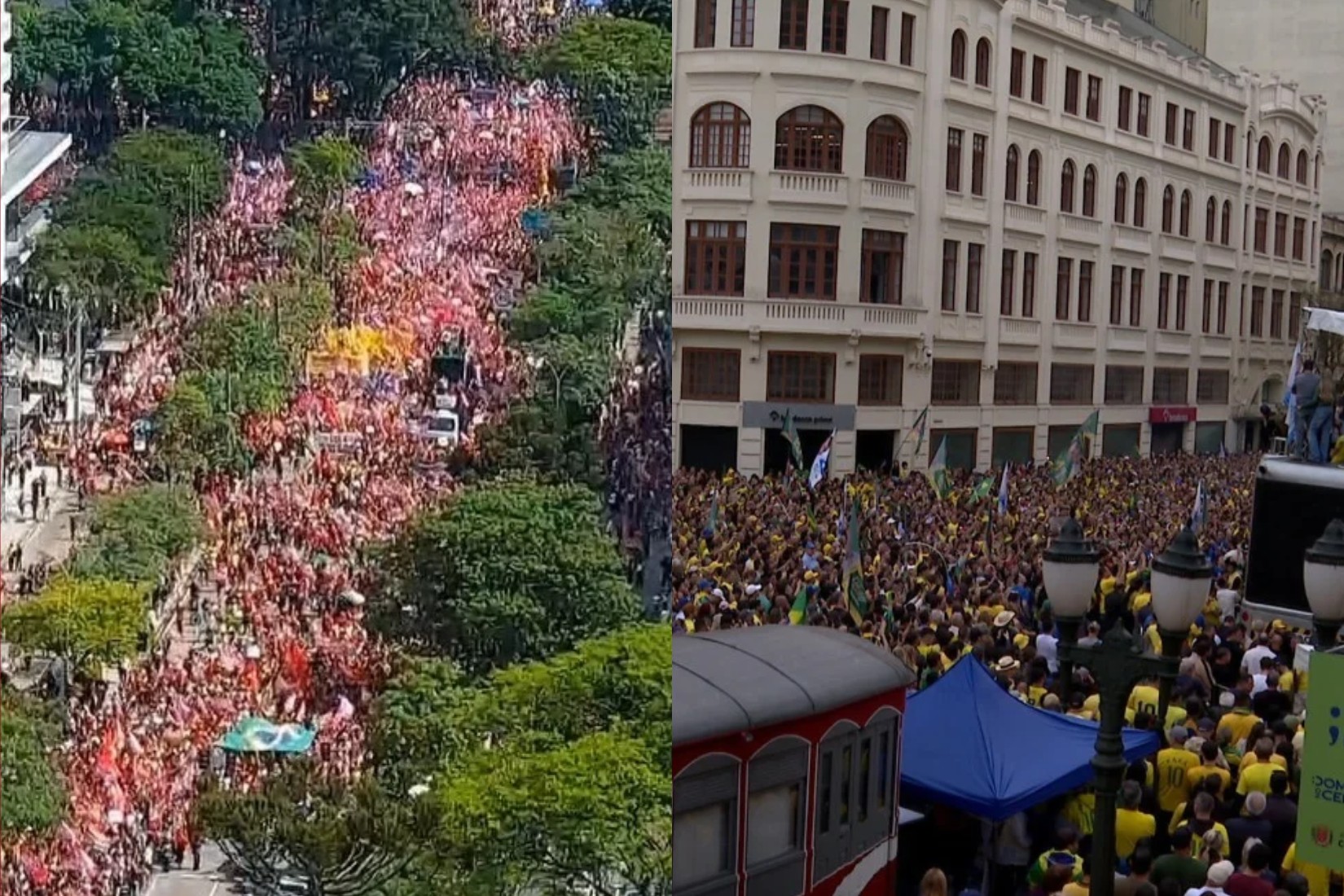 1 de 5 Apoiadores de Lula fazem ato em Curitiba neste domingo; no sábado, cidade teve manifestação pró-Flávio Bolsonaro
