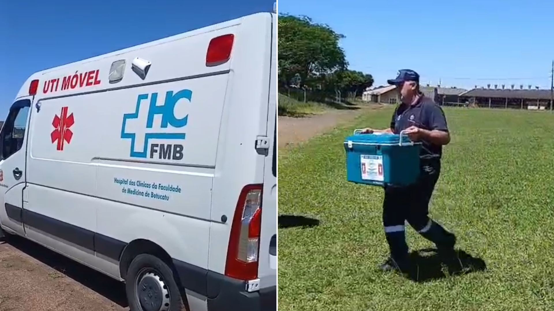1 de 1 Transplante de emergência de coração é feito pelo Helicóptero Águia da PM de Jaú a hospital em Botucatu
