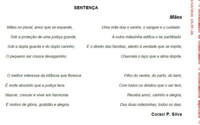 1 de 1 Juíza emociona com poema em processo que reconhece dupla maternidade em Goiás
