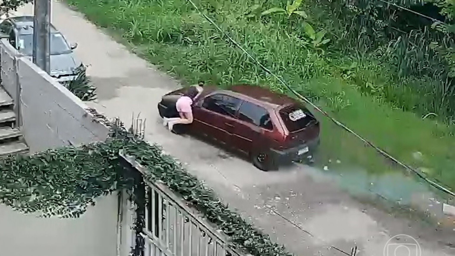 1 de 1 Mulher foi atropelada pelo companheiro, que acabou preso