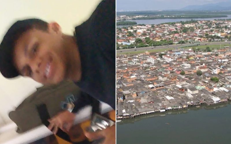 1 de 2 Kauã Freitas Gonçalves de Oliveira foi morto a facadas em Cubatão (SP)