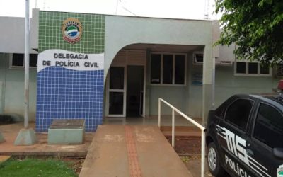 1 de 1 Fachada da delegacia de Sidrolândia (MS)