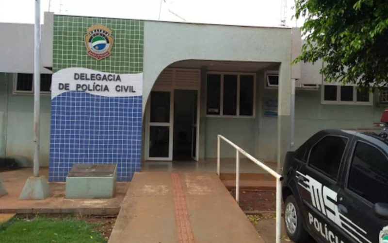1 de 1 Fachada da delegacia de Sidrolândia (MS)