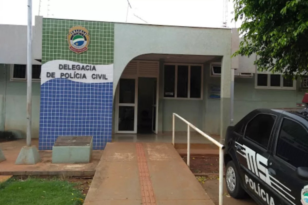 1 de 1 Fachada da delegacia de Sidrolândia (MS)