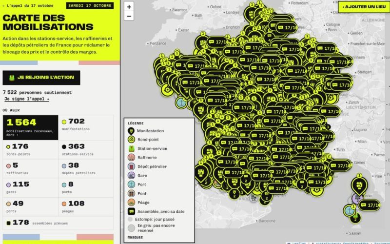 França se prepara para sábado com dezenas de manifestações e risco de violência nas ruas