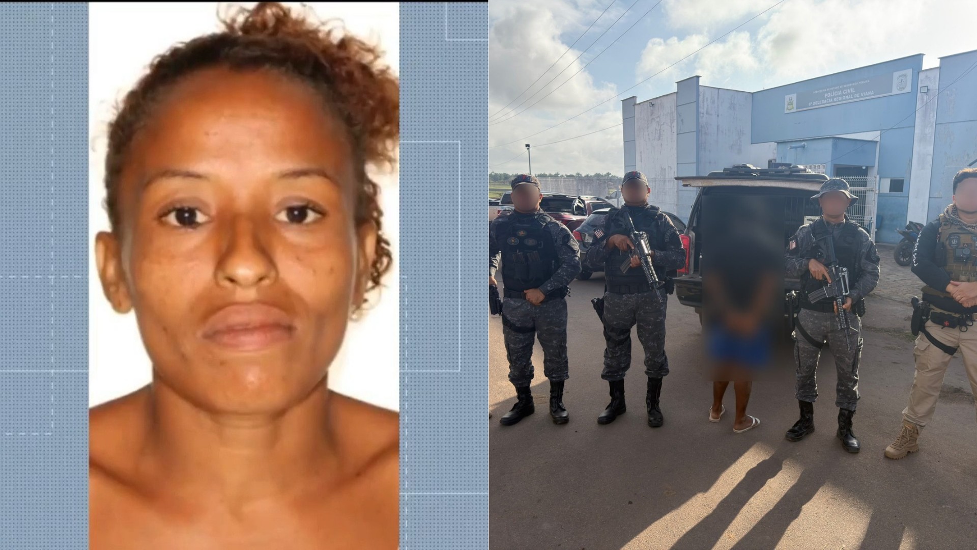 1 de 2 Preso suspeito de participar da morte de mulher no MA; vítima foi retirada de casa à força e agredida a pauladas