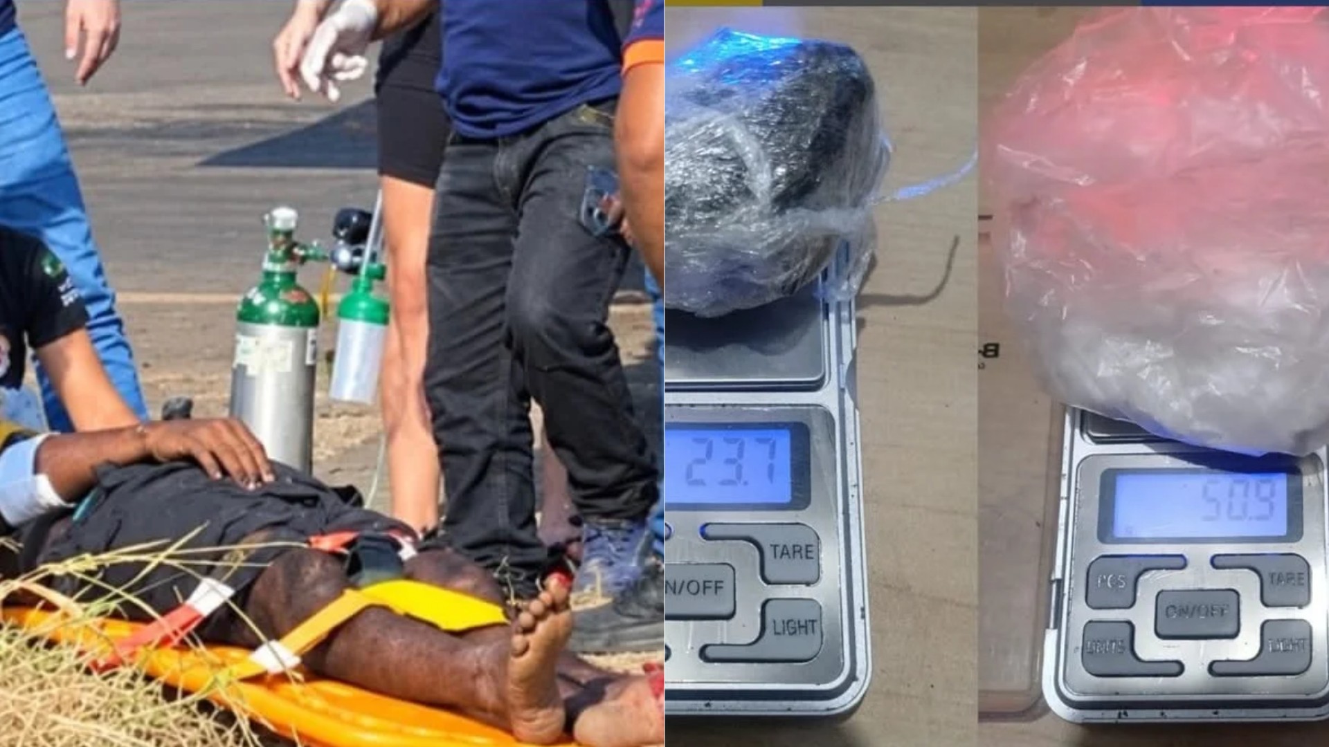 1 de 1 Homem é preso com drogas após acidente na BR-010, no MA; moto usada por ele tinha registro de roubo