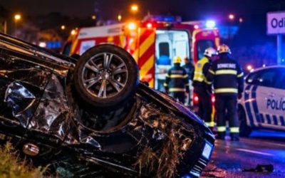 1 de 1 Brasileira morre após carro capotar em Portugal