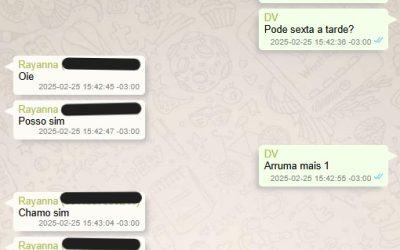 1 de 12 Mensagem de Daniel Vorcaro para agenciadora de garotas de programa, encontrada no celular do banqueiro.