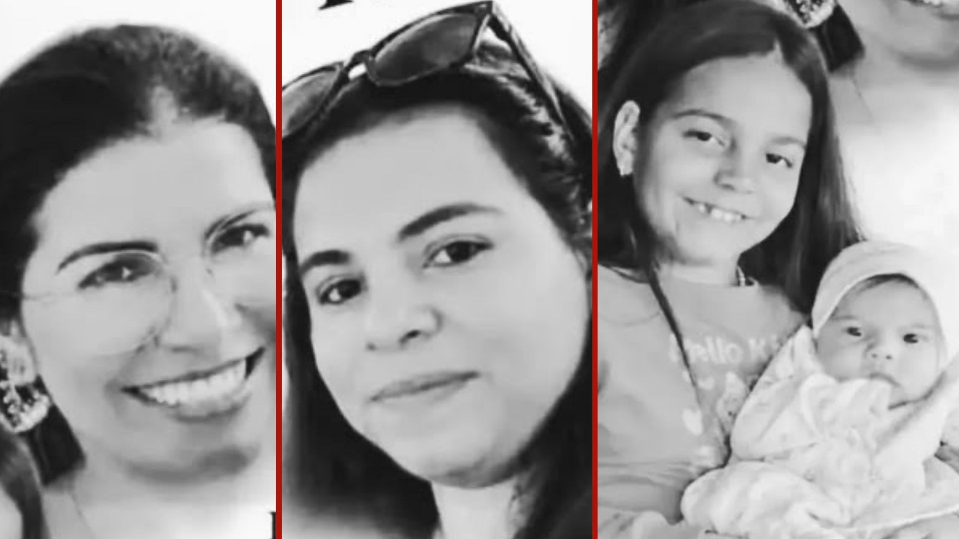 1 de 2 Luciana Pinheiro de Souza, de 46 anos, a filha dela, Kamilli, de 24 anos, e as netas Sophia de 9 anos, e Manuella, de 1 ano.