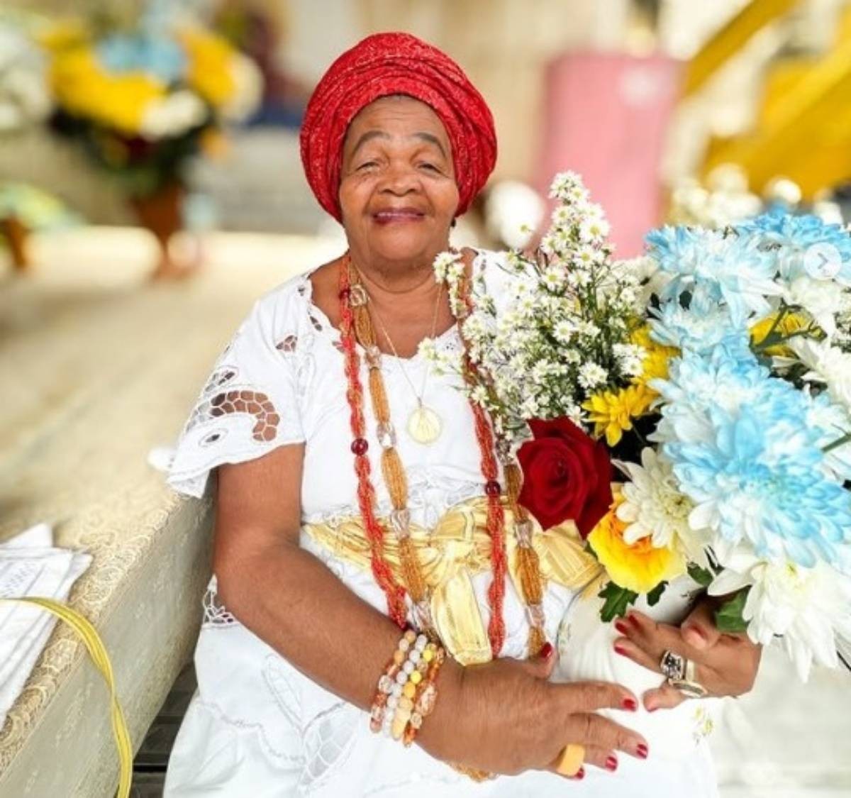1 de 2 Morre Regina, uma das mais famosas baianas de acarajé de Salvador