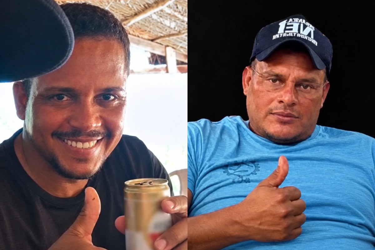 1 de 1 Os irmãos Gerson de Souza, de 41 anos, e Braulino de Souza, de 48 anos