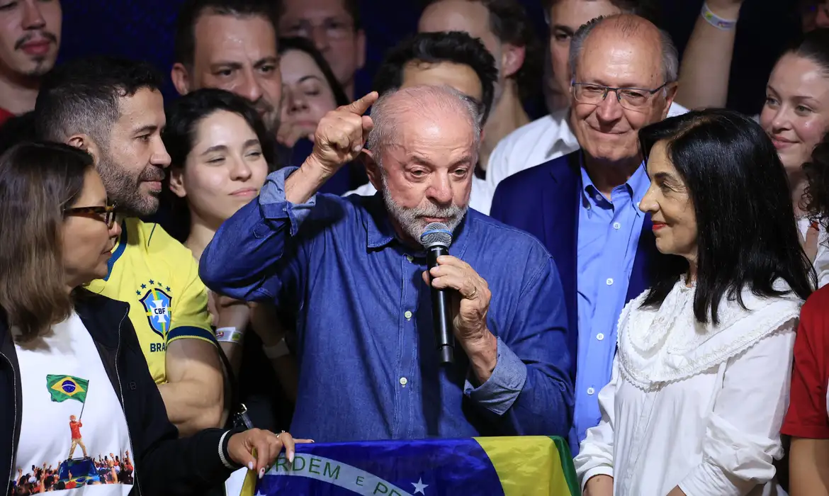 Presidente Lula em discurso. Foto: Paulo Pinto/Agência Brasil