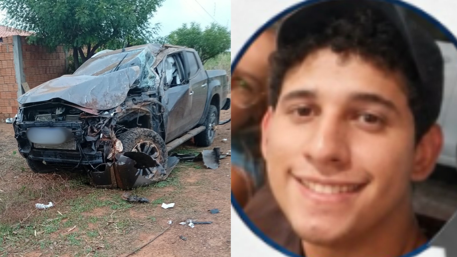1 de 1 Jovem morre após perder controle de carro e capotar no Piauí