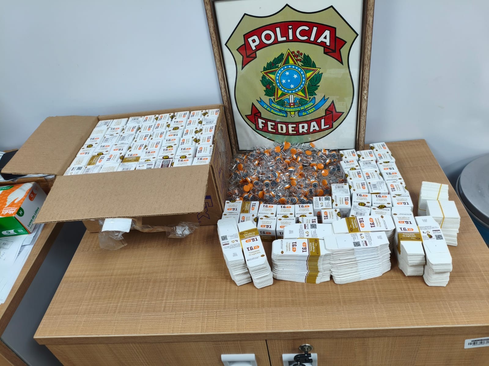 1 de 1 PF apreende mais de mil ampolas de tirzepatida no Aeroporto de São Luís, no MA