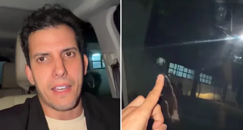 1 de 1 Felipe Sertanejo denúncia tentativa de assalto em São Paulo.