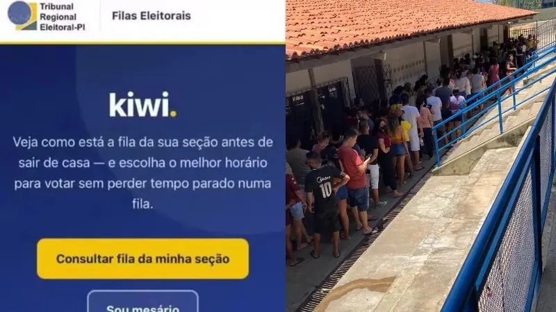 1 de 1 Eleições 2026: sistema de filas Kiwi volta no 2º turno após registrar mais de 360 mil consultas no Piauí