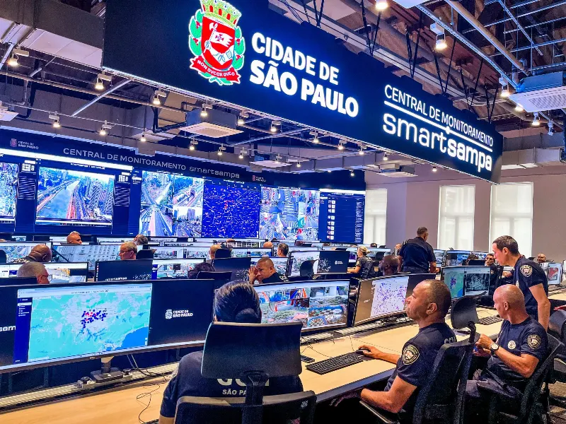 1 de 1 Central de monitoramento do Smart Sampa