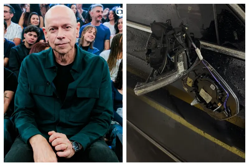 O escritor Leandro Karnal, de 63 anos, relata tentativa de roubo no trânsito de São Paulo e quebra do retrovisor do carro dele na última quarta-feira (14).