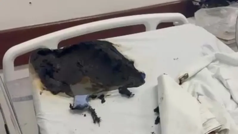 1 de 1 Paciente ateia fogo em outro paciente no Hospital Lourenço Jorge, na Barra da Tijuca