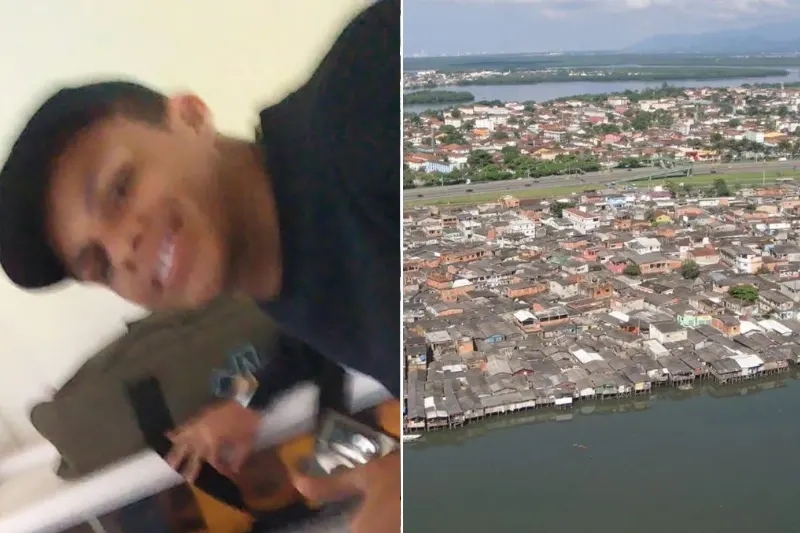1 de 2 Kauã Freitas Gonçalves de Oliveira foi morto a facadas em Cubatão (SP)