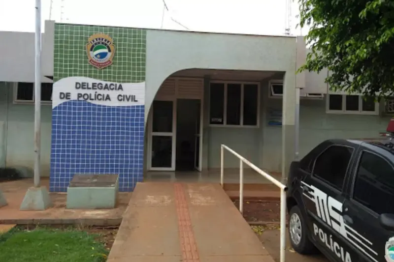 1 de 1 Fachada da delegacia de Sidrolândia (MS)