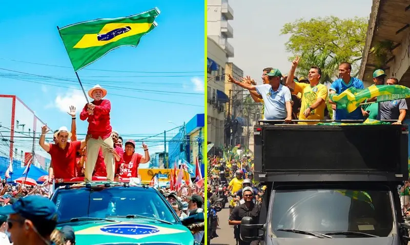 Lula faz comício em Natal e Flávio participa de moto-carreata no Rio