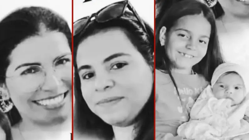 1 de 2 Luciana Pinheiro de Souza, de 46 anos, a filha dela, Kamilli, de 24 anos, e as netas Sophia de 9 anos, e Manuella, de 1 ano.