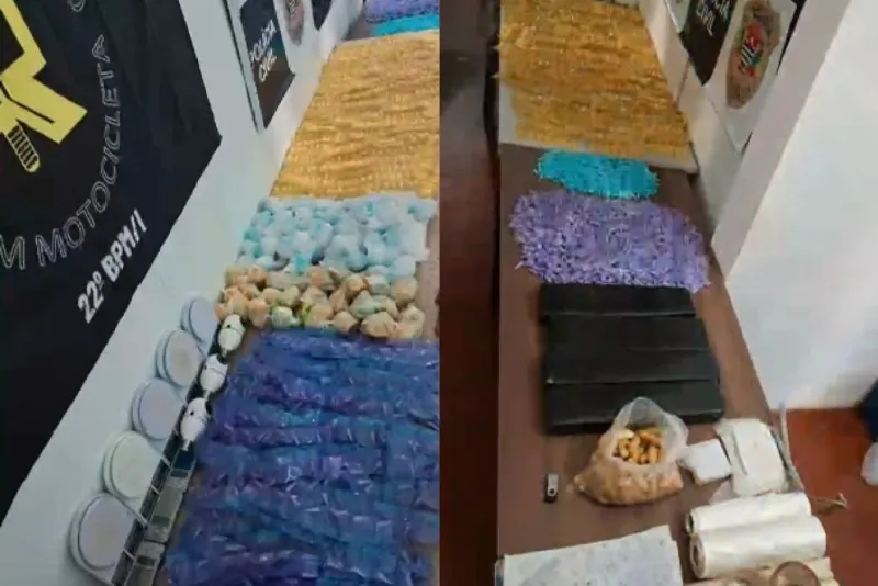1 de 1 Polícia Civil prendeu três homens suspeitos de tráficos de drogas durante uma operação em São Miguel Arcanjo (SP)