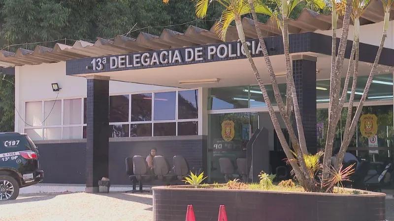 Fachada da 13ª Delegacia de Polícia, em Sobradinho I no DF