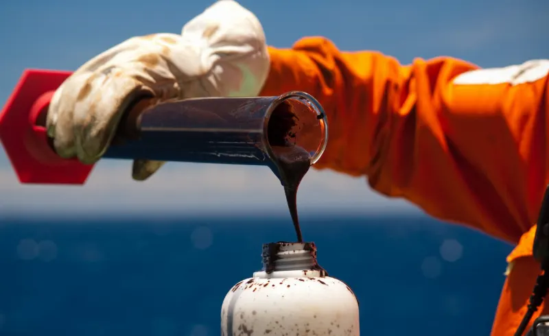 Amostra de petróleo